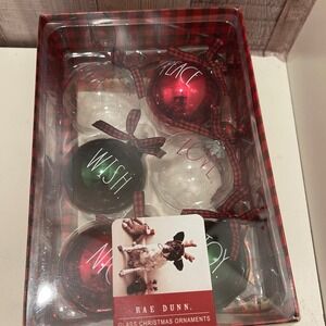 Rae Dunn Christmas Ornaments‎ Glass